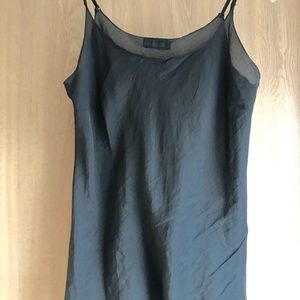 CP SHADES BLACK COTTON/SILK Bias-Cut CAMISOLE